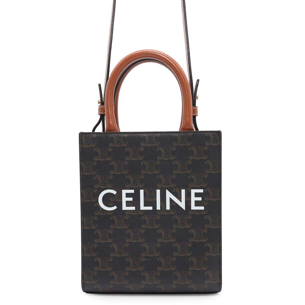 CELINE Minibar Tical Hippo Brown194372 Leather