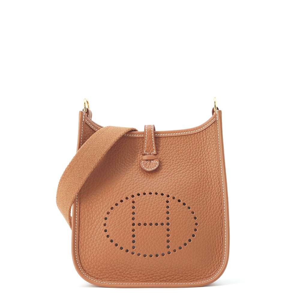 HERMES Evelyne Gold Taurillon Clemence Size TPM