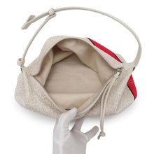 Load image into Gallery viewer, LOEWE Anagram Cuby Bag Beige/RedB906K68X02 Canvas Leather
