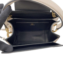 Load image into Gallery viewer, Ferragamo Vara Bow Ribbon 2wayHandbag Ivory/Black21 I282 Leather Size Small
