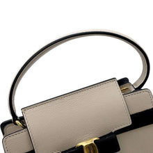 Load image into Gallery viewer, Ferragamo Vara Bow Ribbon 2wayHandbag Ivory/Black21 I282 Leather Size Small
