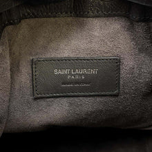 将图像加载到图库查看器中，SAINT LAURENT PARIS Emmanuel Bucket 2WAY Shoulder GrayVAR340240 Embossed Leather
