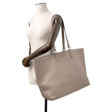 Load image into Gallery viewer, FENDI Tote Bag Greige7VA610 Leather
