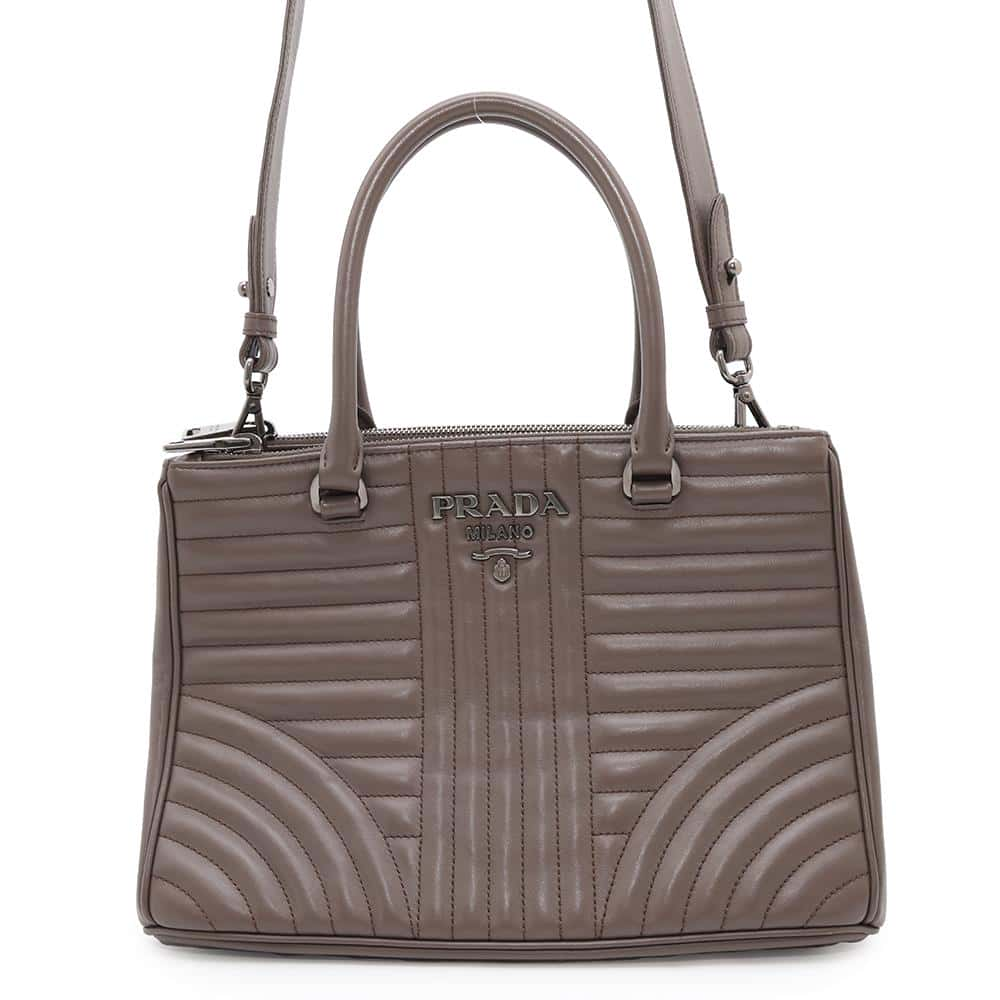 PRADA Diagram 2WAYBag Gray1BA863 Leather