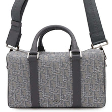 Load image into Gallery viewer, Dior Oblique 2WAY Travel Bag Rango 26 Gray1ADDU114DOS Jacquard Calf Leather Size Gray
