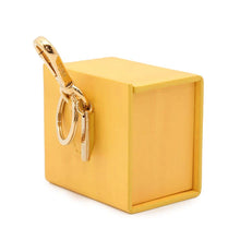 Load image into Gallery viewer, FENDI Key Holder Mini Box Yellow7AR894 Leather
