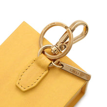 将图像加载到图库查看器中，FENDI Key Holder Mini Box Yellow7AR894 Leather
