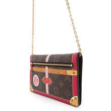 Load image into Gallery viewer, LOUIS VUITTON Pochette Weekend Fuschia PinkM62456 Monogram/Summer Trunk
