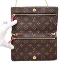 Load image into Gallery viewer, LOUIS VUITTON Pochette Weekend Fuschia PinkM62456 Monogram/Summer Trunk
