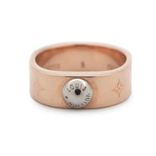 Load image into Gallery viewer, LOUIS VUITTON Ring Nanogram Size S Pink GoldM00213 Monogram・Pattern
