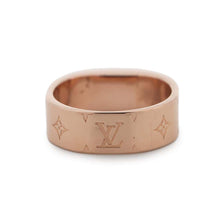 Load image into Gallery viewer, LOUIS VUITTON Ring Nanogram Size S Pink GoldM00213 Monogram・Pattern
