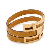 Load image into Gallery viewer, HERMES Puss bracelet Yellow Leather
