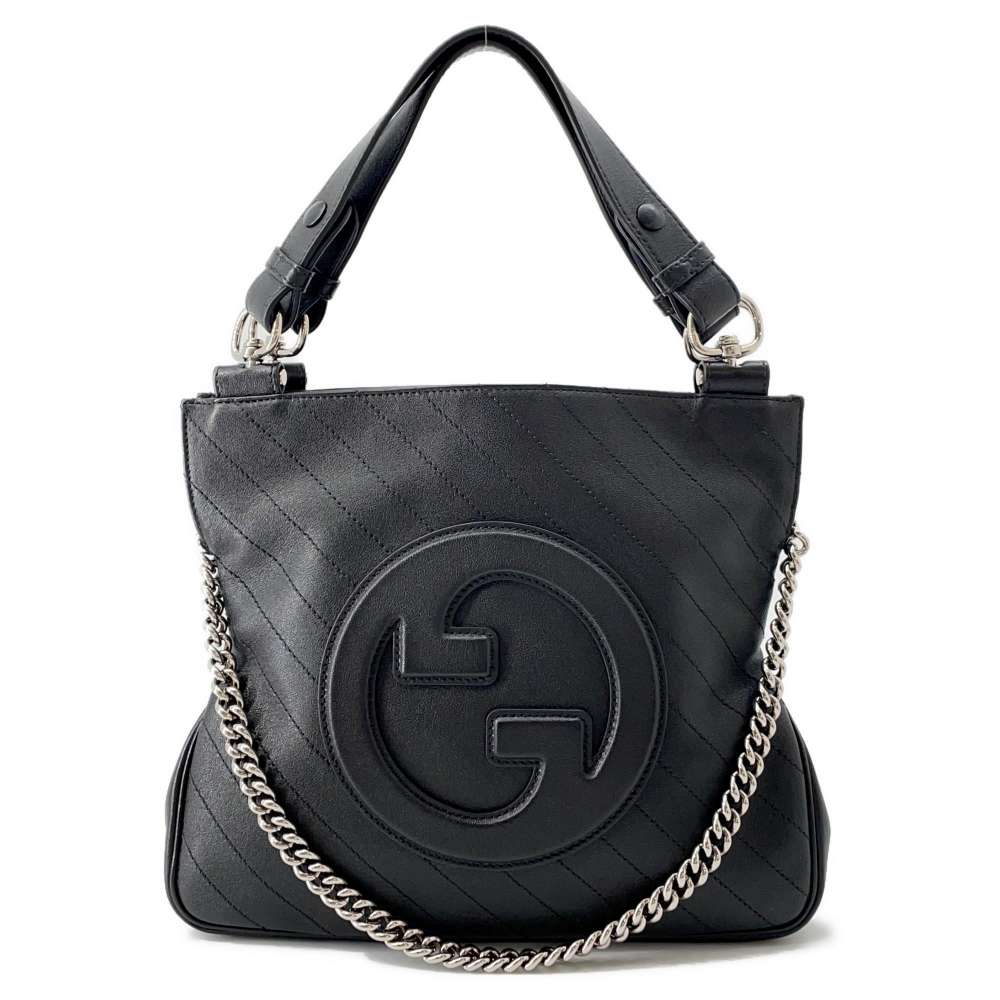 GUCCI Blondie Small 2WAYBag Black751518 Leather