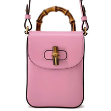 Load image into Gallery viewer, GUCCI Bamboo 3WAYShoulder Bag Pink702106 Leather
