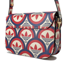 Load image into Gallery viewer, GUCCI Adidas collaboration Horsebit Shoulder Bag White/Red/Blue602204 Leather
