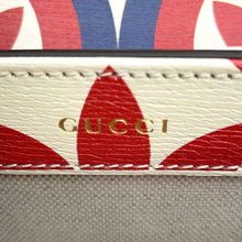 将图像加载到图库查看器中，GUCCI Adidas collaboration Horsebit Shoulder Bag White/Red/Blue602204 Leather
