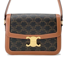 Load image into Gallery viewer, CELINE Teen Triomphe Shoulder Bag Brown191242BZ4.04LU Leather Size Medium
