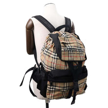 Load image into Gallery viewer, BURBERRY Vintage Check Backpack Beige/Black8010372 Nylon
