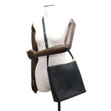 Load image into Gallery viewer, BURBERRY Nova Check Shoulder Bag Black Leather
