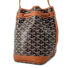 Load image into Gallery viewer, GOYARD Petit Flo Bucket Bag Black/Natural PVC Leather
