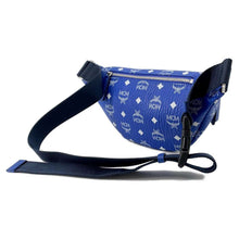 Load image into Gallery viewer, MCM Waist Bag Blue Leather
