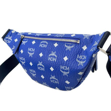 Load image into Gallery viewer, MCM Waist Bag Blue Leather
