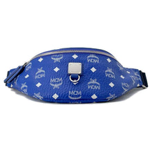 Load image into Gallery viewer, MCM Waist Bag Blue Leather
