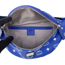 Load image into Gallery viewer, MCM Waist Bag Blue Leather
