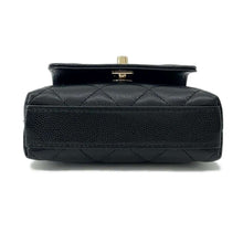 Load image into Gallery viewer, CHANEL Coco Handle ChainShoulder Bag BlackAP4245 Caviar Leather Size micro
