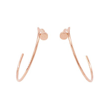 Load image into Gallery viewer, CARTIER Juste Un Clou Hoop Earrings Size LargeB8301211 18K Pink Gold
