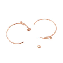 将图像加载到图库查看器中，CARTIER Juste Un Clou Hoop Earrings Size LargeB8301211 18K Pink Gold
