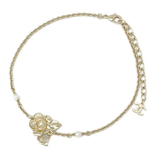 Load image into Gallery viewer, CHANEL Camellia motif choker Champagne GoldABE419 Metal Faux Pearl  Rhinestone
