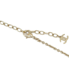 将图像加载到图库查看器中，CHANEL Camellia motif choker Champagne GoldABE419 Metal Faux Pearl  Rhinestone
