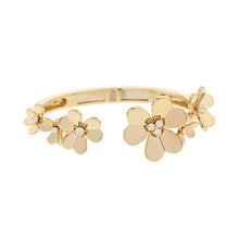 将图像加载到图库查看器中，Van Cleef &amp; Arpels Frivole Bracelet 7 Flower Medium Model Size MediumVCARP6L200 18K Yellow Gold
