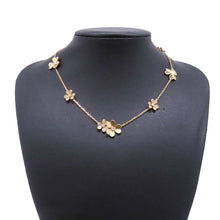 将图像加载到图库查看器中，Van Cleef &amp; Arpels Frivole Necklace 9 FlowerVCARP3W600 18K Yellow Gold
