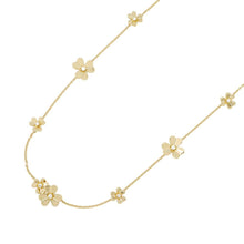 将图像加载到图库查看器中，Van Cleef &amp; Arpels Frivole Necklace 9 FlowerVCARD31500 18K Yellow Gold
