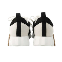 将图像加载到图库查看器中，HERMES Bounce Sneakers White/Black Leather Suede Mesh Size 36
