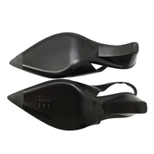 将图像加载到图库查看器中，HERMES Pumps [Anthym] 55 Black Leather Size 36
