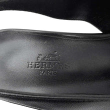 将图像加载到图库查看器中，HERMES Pumps [Anthym] 55 Black Leather Size 36
