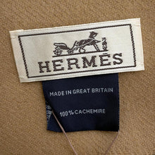 Load image into Gallery viewer, HERMES CashmereScarf 50x190 cm 《Uni Brode》 GM Beige Fonce Cashmere
