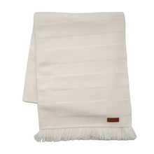 将图像加载到图库查看器中，HERMES Scarf Blanc Casse Cashmere Leather
