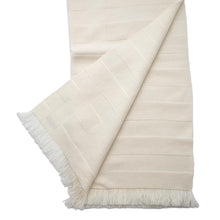 Load image into Gallery viewer, HERMES Scarf Blanc Casse Cashmere Leather

