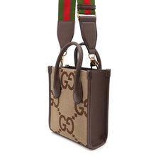 Load image into Gallery viewer, GUCCI Jumbo GG Mini Tote Bag Beige/Brown699406 Canvas Leather
