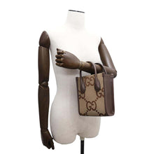 Load image into Gallery viewer, GUCCI Jumbo GG Mini Tote Bag Beige/Brown699406 Canvas Leather
