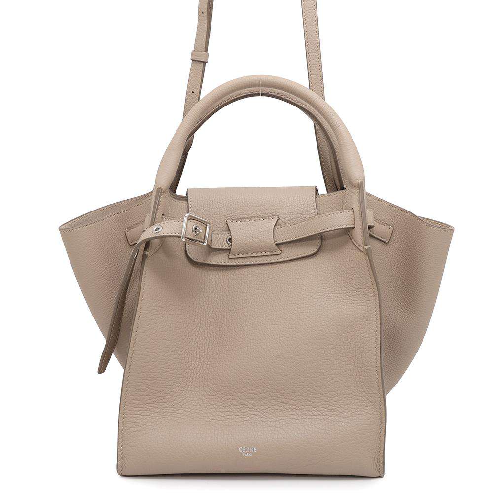 CELINE Big bag Light Taupe183313 Calf Leather Size Small