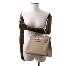 将图像加载到图库查看器中，HERMES Kelly Retourne Etoupe Togo Leather Size 28
