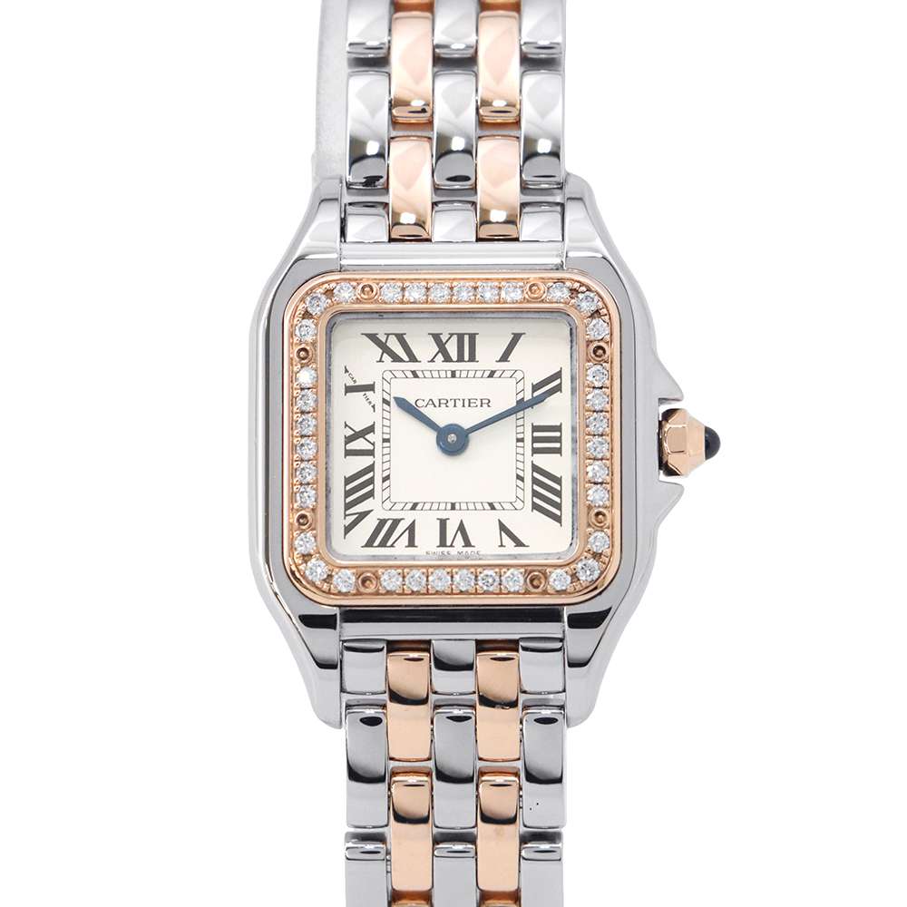 CARTIER PANTHERE de Cartier SM W22mm x H30mm Stainless Steel K18PG Silver DialW3PN0006