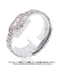 将图像加载到图库查看器中，CARTIER PANTHERE de Cartier SM W22mm x H30mm Stainless Steel K18PG Silver DialW3PN0006
