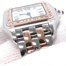 将图像加载到图库查看器中，CARTIER PANTHERE de Cartier SM W22mm x H30mm Stainless Steel K18PG Silver DialW3PN0006
