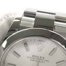 将图像加载到图库查看器中，ROLEX Datejust 41 W41mm Stainless Steel Silver Dial126300
